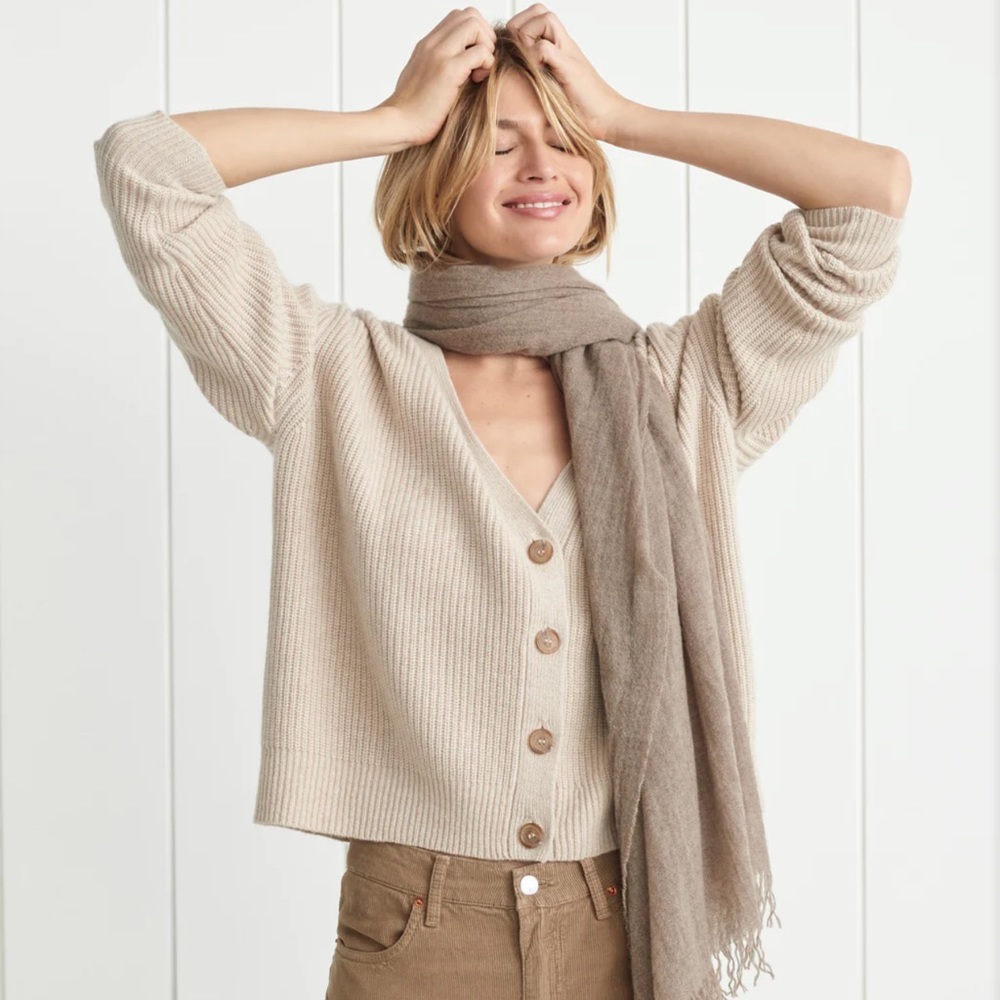 Jenni Kayne Cropped Cashmere Cocoon Cardigan